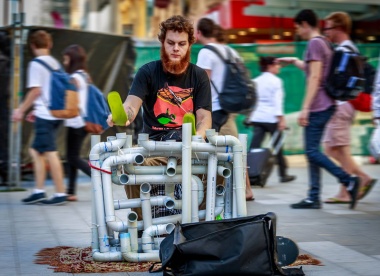 Pipe Guy: Music with PVC Pipes and Flip Flop