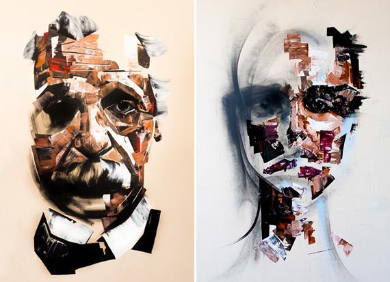 Abstract Portrait Paintings by Joseph Lee