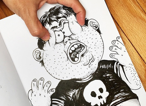 Interactive Ink Illustrations by Alex Solis