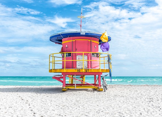 Lifeguard Chairs of South Beach Miami