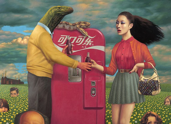 Pop Surrealist Figurative Paintings by Alex Gross
