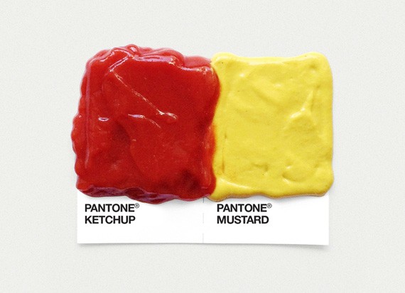 Pantone Food Art Pairings by Dschwen