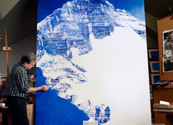Ultramarine Blue Paintings by Mark Tansey