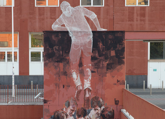Acrylic & Metal Mesh on Wall Installation