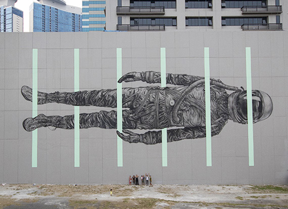 Between the Lines: Mural by Cyrcle