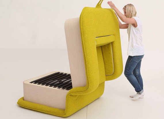 Folding Armchair Design by Elena Sidorova