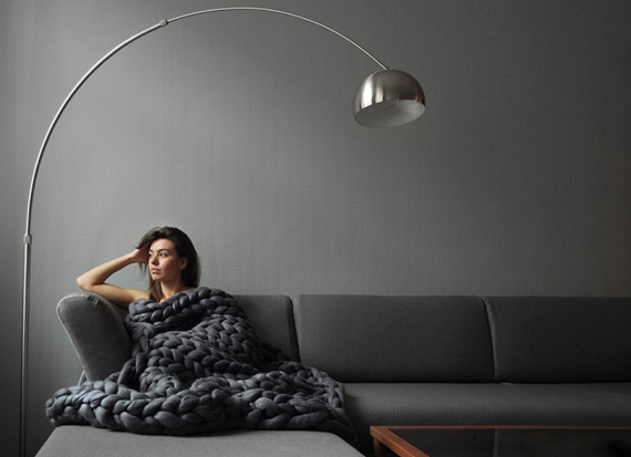 Ohhio Knitted Blanket by Anna Mo