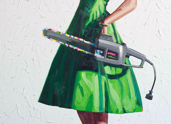 Candy-colored Paintings of Women by Kelly Reemtsen