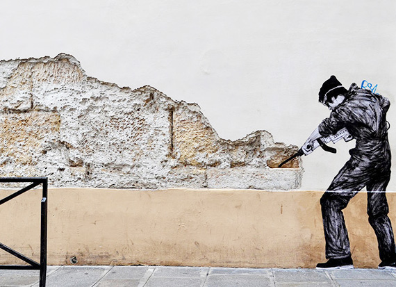 Humorous Site-Specific Street Art by Levalet