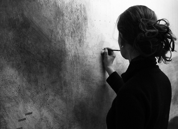 Abstract Graphite Pencil on Paper Artworks by Emma McNally