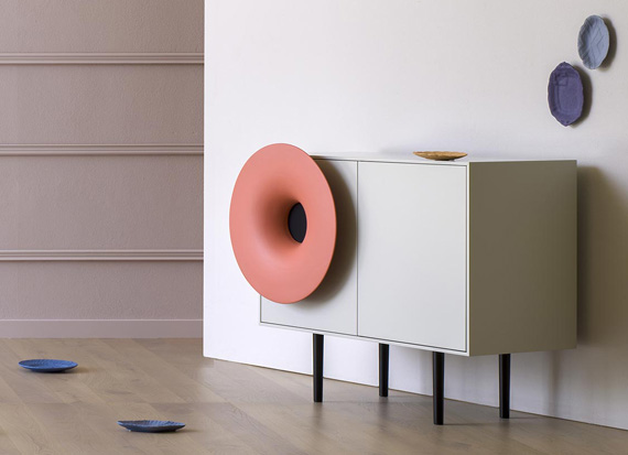 CARUSO Music Cabinet Design by Paolo Cappello