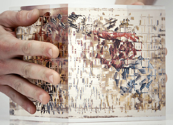 Hand Painted Anamorphic Sculpture by Thomas Medicus