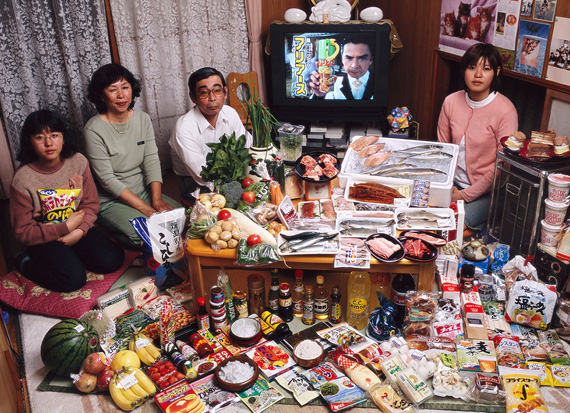 Hungry Planet Family Food Portraits
