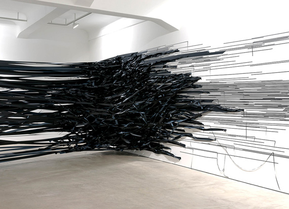Sticky Tape Installations by Monika Grzymala