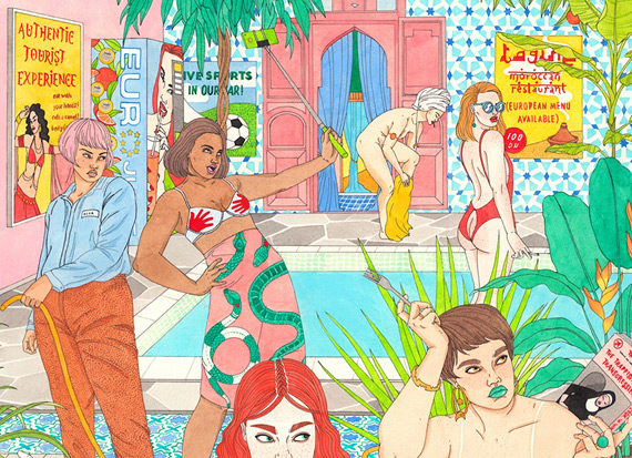 Eye Popping Female Illustrations by Laura Callaghan