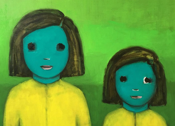 Doll-like Faces and Dark Eyes: Paintings by Ayse Wilson
