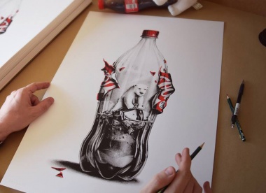 Graphite Pencil Drawing on Paper by PEZ