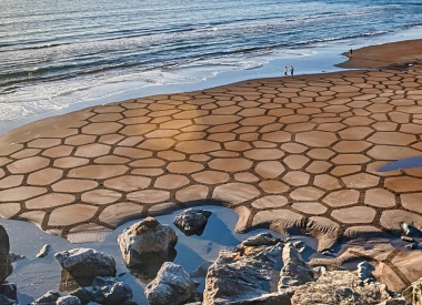 Geometric Beach Art by Andres Amador