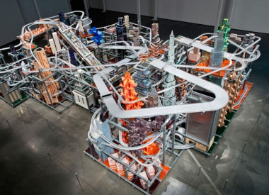 Miniature City Sculpture: Metropolis II
