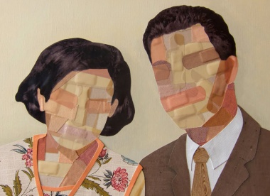 Band-aid Collage Portraits