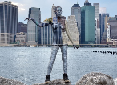 Camouflage Body Painting by Trina Merry