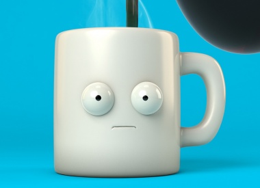 Funny Coffee Cup Character Design by MDI