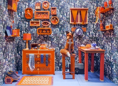 The Fox's Den: Artist window by Zim & Zou