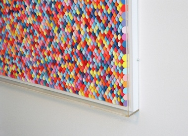 3-D Artworks from Paint swatches by Peter Combe