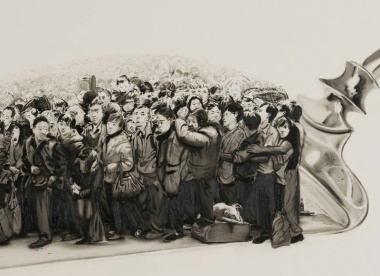 Crowd Scene Paintings by Lu Chao