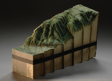 Carved Book Sculptures by Guy Laramee