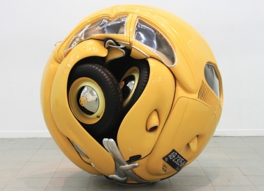 Beetle Sphere Sculpture by Ichwan Noor