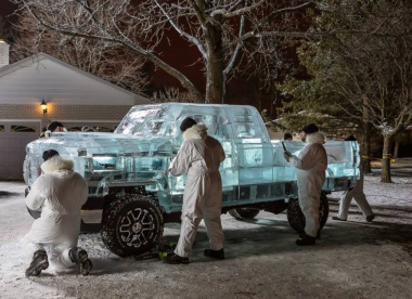 They've built a Truck Out of Ice!