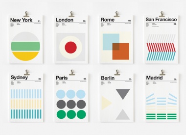 3 Colours City Print Series by Nick Barclay