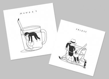 Week of Sleeping Cups by Ilya Kazakov