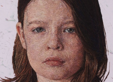 Embroidered Portrait Paintings by Cayce Zavaglia