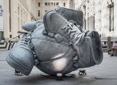 Nike Sneakerball Sculpture by Shane Griffin