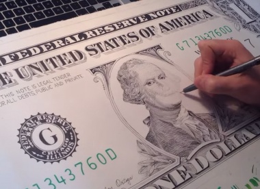 Drawing: The Dollar by Giorgio Arcuri
