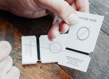 Sewing Thread Card style Handmade Business Cards