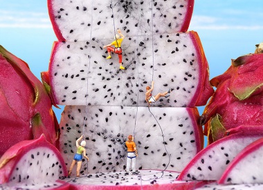 Miniature Worlds made with Food