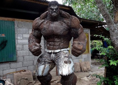 The Incredible Hulk Scrap Metal Sculpture