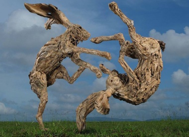 Driftwood Sculptures by James Doran-Webb