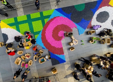 The Worlds Largest Candy Carpet by Craig & Karl