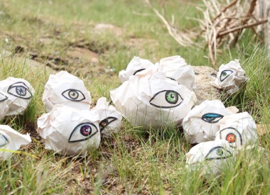 Street installation: Eyes by Polina Miroshnikova