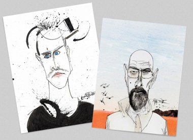 Breaking Bad illustrated by Ralph Steadman