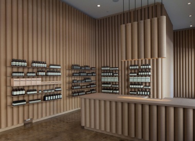 Retail Design from Cardboard Tubes