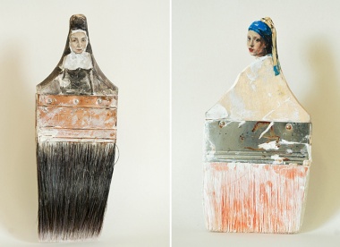 Paintbrush Portraits by Rebecca Szeto