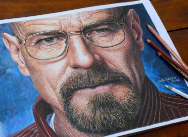 Breaking Bad: Hyperrealism in color pencils