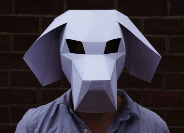 3D Paper Masks by Steve Wintercroft