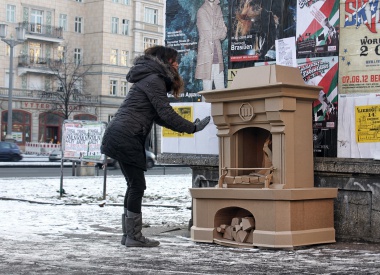 The Fireplace from Cardboard