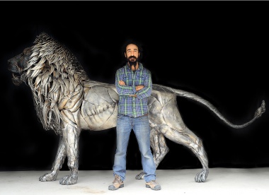 Metal Lion Sculpture by Selçuk Yılmaz